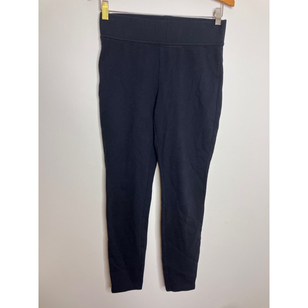 L.L.Bean Leggings Women S PET Navy Blue Excellent Perfect Fit Cotton Blend